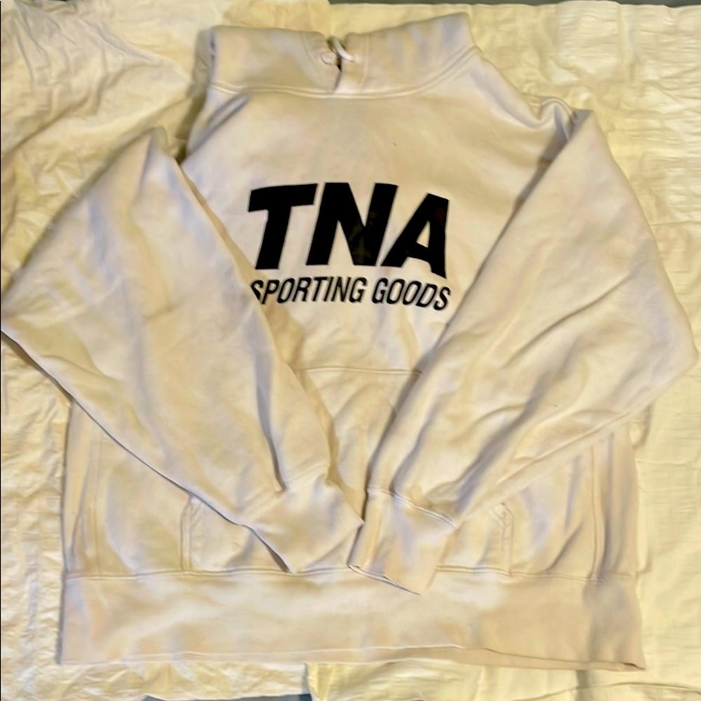 TNA White Pullover with Black Logo